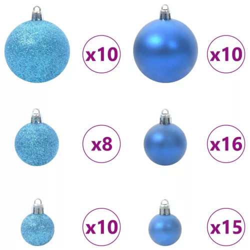  Műanyag Hajtogatós Karácsonyfa Fehér 270 cm PVC és Acél