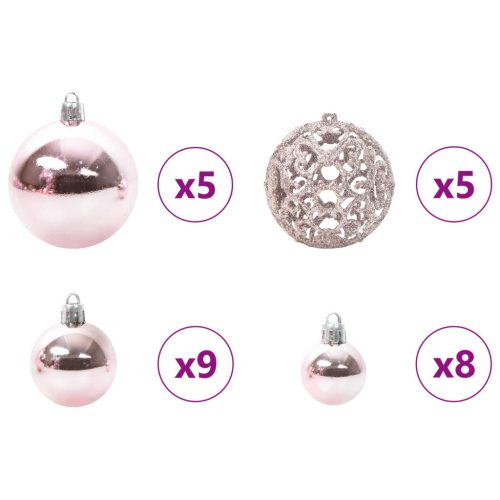  Mű karácsonyfa 150 LED-del állvánnyal Fehér 120 cm PVC és Acél