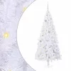  Mű karácsonyfa 300 LED-del állvánnyal Fehér 180 cm PVC és Acél