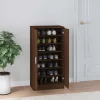  barna tölgy színű szerelt fa cipősszekrény 55 x 35 x 108 cm
