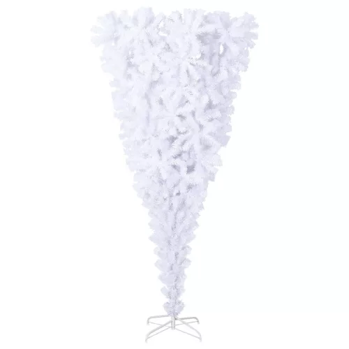  Mű karácsonyfa 300 LED-del állvánnyal Fehér 240 cm PVC és Acél