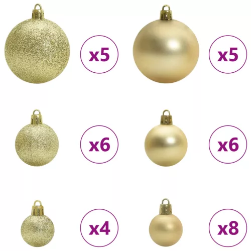  Mű karácsonyfa 150 LED-del állvánnyal Fehér 120 cm PVC és Acél