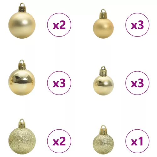  Mű karácsonyfa 150 LED-del állvánnyal Fehér 120 cm PVC és Acél