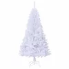  Mű karácsonyfa 150 LED-del állvánnyal Fehér 120 cm PVC és Acél