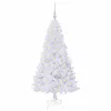  Mű karácsonyfa 150 LED-del állvánnyal Fehér 150 cm PVC és Acél