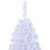  Mű karácsonyfa 300 LED-del állvánnyal Fehér 180 cm PVC és Acél