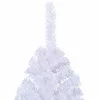  Mű karácsonyfa 300 LED-del állvánnyal Fehér 240 cm PVC és Acél