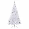  Mű karácsonyfa 300 LED-del állvánnyal Fehér 240 cm PVC és Acél