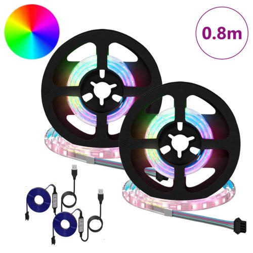  LED szalag 4 pcs Fekete és Átlátszó 40 x 0,8 x 0,3 cm