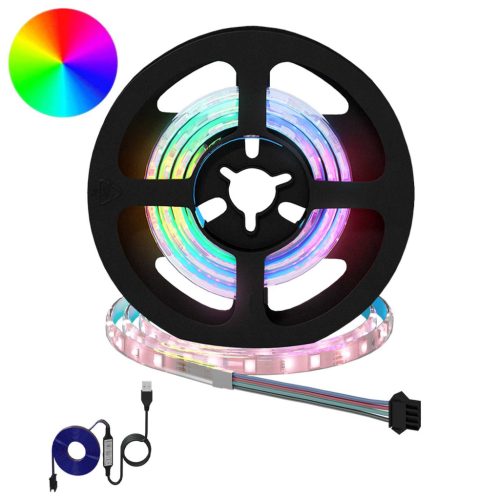  LED szalag 4 pcs Fekete és Átlátszó 55 x 0,8 x 0,3 cm