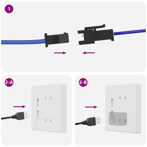  LED szalag 4 pcs Fekete és Átlátszó 100 x 0,8 x 0,3 cm