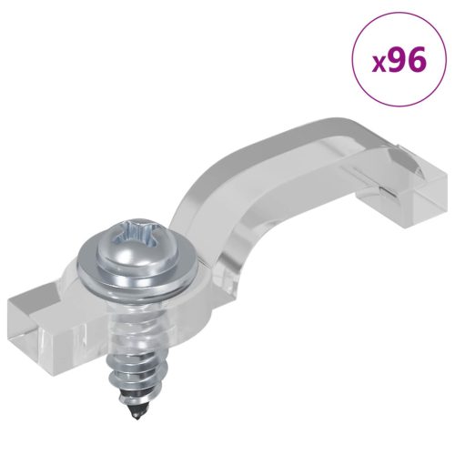  LED szalag 4 pcs Fekete és Átlátszó 470 x 0,8 x 0,3 cm