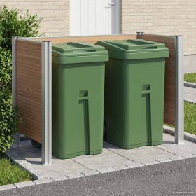  Hulladék Gyűjtő Kerítés Barna 161 x 85 x 115 cm