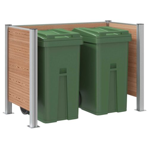  Hulladék Gyűjtő Kerítés Barna 161 x 85 x 115 cm