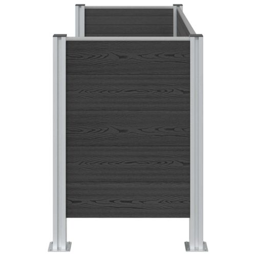  Hulladék Gyűjtő Kerítés Szürke 161 x 85 x 115 cm