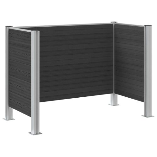  Hulladék Gyűjtő Kerítés Szürke 161 x 85 x 115 cm