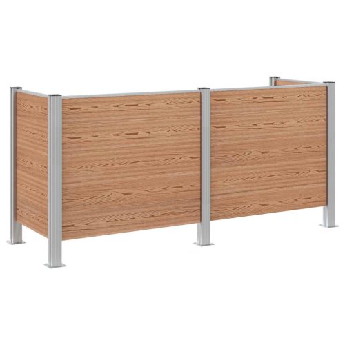  Hulladék Gyűjtő Kerítés Barna 237 x 85 x 115 cm