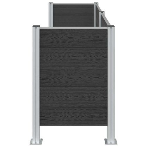  Hulladék Gyűjtő Kerítés Szürke 237 x 85 x 115 cm