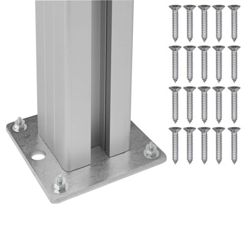  Hulladék Gyűjtő Kerítés Szürke 237 x 85 x 115 cm