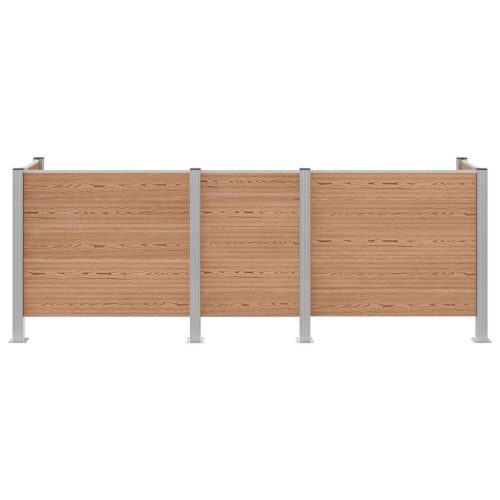  Hulladék Gyűjtő Kerítés Barna 315 x 85 x 115 cm