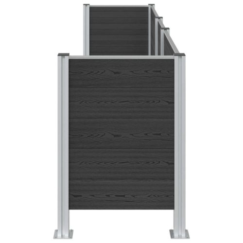  Hulladék Gyűjtő Kerítés Szürke 315 x 85 x 115 cm