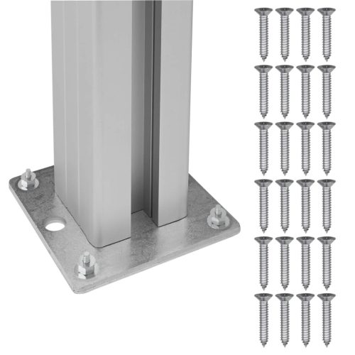  Hulladék Gyűjtő Kerítés Szürke 315 x 85 x 115 cm