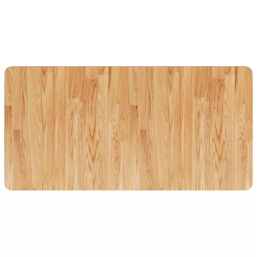  világosbarna kezelt tömör fa fürdőszobai pult 100x50x1,5 cm