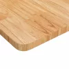  világosbarna kezelt tömör fa fürdőszobai pult 100x50x2,5 cm