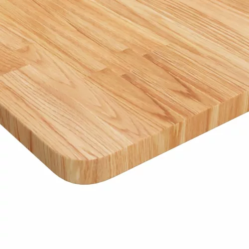  világosbarna kezelt tömör fa fürdőszobai pult 100x50x2,5 cm
