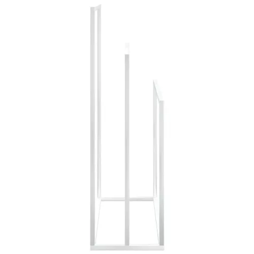  fehér vas szabadon álló törölközőtartó 48 x 24 x 79 cm