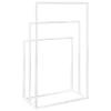  fehér vas szabadon álló törölközőtartó 48 x 24 x 79 cm