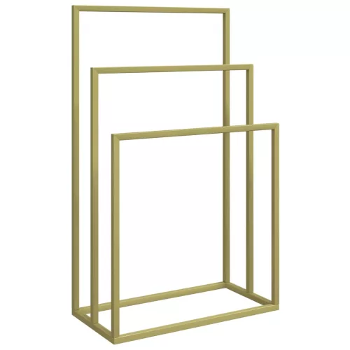 aranyszínű vas szabadon álló törölközőtartó 48 x 24 x 79 cm