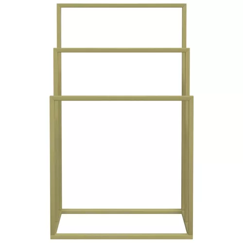  aranyszínű vas szabadon álló törölközőtartó 48 x 24 x 79 cm