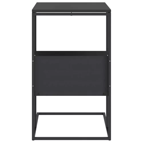  fekete szerelt fa kisasztal 55x36x59,5 cm