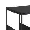  fekete szerelt fa kisasztal 55x36x59,5 cm