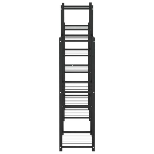  fekete vas virágtartó állvány 83 x 25 x 100 cm