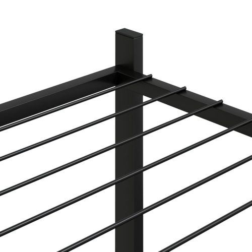  fekete vas virágtartó állvány 83 x 25 x 100 cm