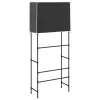  2 szintes fekete mosógép feletti tárolóállvány 71x29,5x170,5 cm