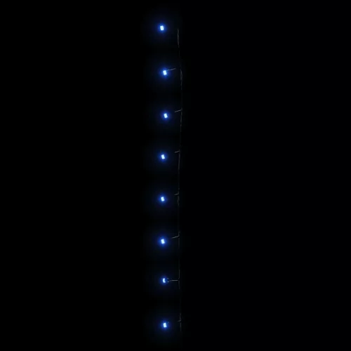  kék fényű PVC LED-füzér 150 LED-el 15 m