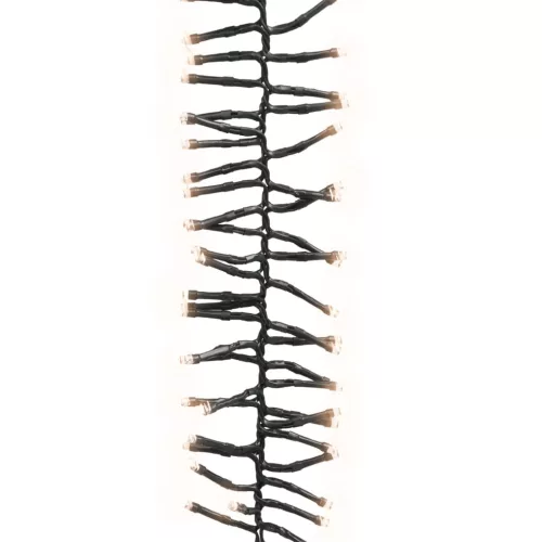  meleg fehér fényű fürtös PVC LED-szalag 400 LED-del 7,4 m