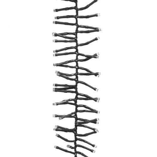  meleg fehér fényű fürtös PVC LED-szalag 1000 LED-del 11 m