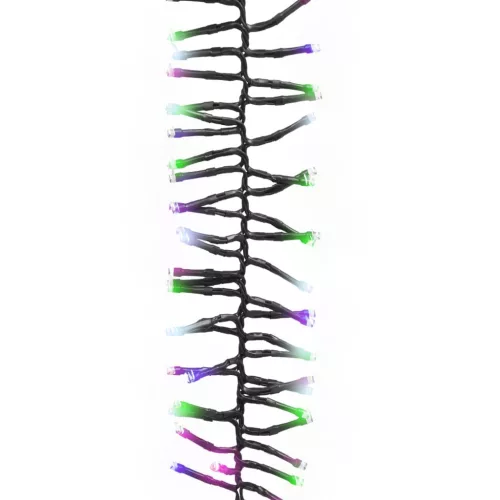  színes pasztell fényű fürtös PVC LED-szalag 1000 LED-del 11 m