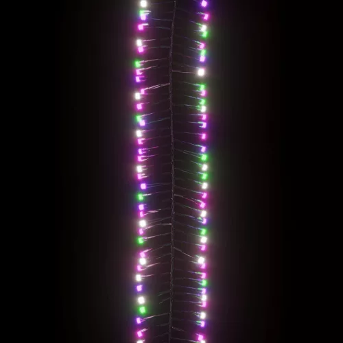  színes pasztell fényű fürtös PVC LED-szalag 1000 LED-del 11 m