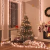 meleg fehér fényű fürtös PVC LED-szalag 2000 LED-del 17 m