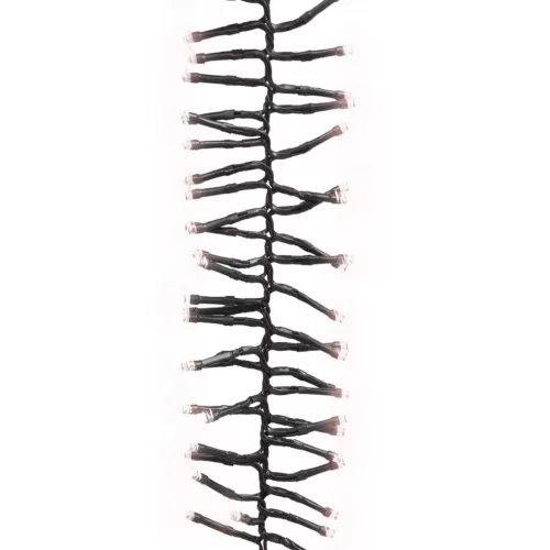  meleg fehér fényű fürtös PVC LED-szalag 2000 LED-del 17 m