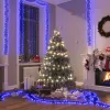  kék fényű fürtös PVC LED-szalag 2000 LED-del 17 m