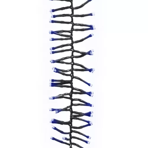  kék fényű fürtös PVC LED-szalag 2000 LED-del 17 m