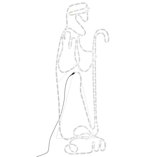  karácsonyi pásztor és bárány figura 168 LED-del 102,5 x 35 cm