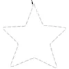  karácsonyi csillag 48 meleg fehér LED-del 56 cm