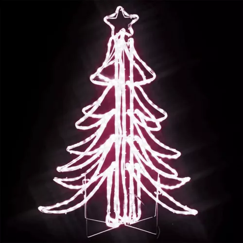  meleg fehér összecsukható LED-es karácsonyfa 87 x 87 x 93 cm